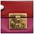 Borsa a Spalla in Pelle Rossa e Oro GUCCI 409487 Auth ka847 Rosso D'oro - vista 14