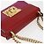 Borsa a Spalla in Pelle Rossa e Oro GUCCI 409487 Auth ka847 Rosso D'oro - vista 6