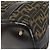 Borsa a mano in tela Zucca FENDI nera marrone oro Auth 155701 Nero D'oro - vista 13