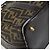 Borsa a mano in tela Zucca FENDI nera marrone oro Auth 155701 Nero D'oro - vista 14