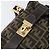 Borsa a mano in tela Zucca FENDI nera marrone oro Auth 155701 Nero D'oro - vista 15