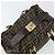 Borsa a mano in tela Zucca FENDI nera marrone oro Auth 155701 Nero D'oro - vista 6