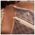 Céline Bolsa de mão em lona Macadam CELINE em couro PVC marrom e dourado Auth ka572 - vista 20