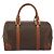 Céline Bolsa de mão em lona Macadam CELINE em couro PVC marrom e dourado Auth ka572 - vista 3