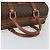 Céline Bolsa de mão em lona Macadam CELINE em couro PVC marrom e dourado Auth ka572 - vista 7