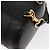 Borsa a corpo in pelle Gucci Bamboo nera e oro 003 2113 0036 Auth ka581 Nero D'oro - vista 14