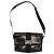 Borsa a Spalla Vala in Nylon Smaltato Nero e Argento di Salvatore Ferragamo Auth bs31354 - vista 2
