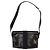Borsa a Spalla Vala in Nylon Smaltato Nero e Argento di Salvatore Ferragamo Auth bs31354 - vista 3