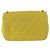 CHANEL Borsa a Spalla Matelassé con Catena Cotone Giallo Oro CC Auth 156510V D'oro - vista 3