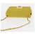 CHANEL Borsa a Spalla Matelassé con Catena Cotone Giallo Oro CC Auth 156510V D'oro - vista 7