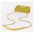 CHANEL Borsa a Spalla Matelassé con Catena Cotone Giallo Oro CC Auth 156510V D'oro - vista 8