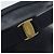 Borsa a Spalla Salvatore Ferragamo Vala in Pelle Blu Navy Oro Auth BA8220 D'oro - vista 14
