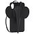 Custodia per iPhone LOEWE in pelle nera Auth bs31448 Nero