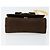 Borsa a Spalla Vala Chain in Camoscio Marrone Oro Auth BA8244 di Salvatore Ferragamo - vista 9