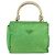 Borsa Tote PRADA Nylon Verde Oro Auth 153035 D'oro - vista 2