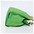 Borsa Tote PRADA Nylon Verde Oro Auth 153035 D'oro - vista 4