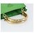 Borsa Tote PRADA Nylon Verde Oro Auth 153035 D'oro - vista 7