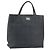 Schwarze Leder-Handtasche mit Nova Check-Muster von BURBERRY, authentisch Silber BA8861