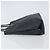 Schwarze Leder-Handtasche mit Nova Check-Muster von BURBERRY, authentisch Silber BA8861 - Ansicht 5