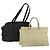 PRADA Borsa a Mano Nylon 2 Set Nero Beige Auth 151501