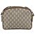 Bolso de hombro GUCCI GG Plus Supreme de cuero PVC beige y dorado Auth 156789 - vista 3