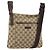 Borsa a Spalla GG Canvas Gucci Beige Argento 122793 Auth 156411