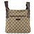 Borsa a Spalla GG Canvas Gucci Beige Argento 122793 Auth 156411 - vista 2