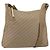 Borsa a Spalla in Tela Trotter Christian Dior Beige Argento Auth ep12239