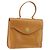Borsa a mano Christian Dior in pelle marrone dorato Auth ep12336 D'oro