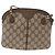 Borsa Sherry Line GG Supreme Web di GUCCI in PVC Beige e Oro 904 02 047 Auth ka922 D'oro - vista 3