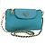 PRADA Borsa a Spalla con Catena Nylon Blu Turchese Oro Auth 156453V D'oro