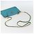 PRADA Borsa a Spalla con Catena Nylon Blu Turchese Oro Auth 156453V D'oro - vista 7
