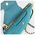 PRADA Borsa a Spalla con Catena Nylon Blu Turchese Oro Auth 156453V D'oro - vista 9