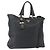 PRADA Handtasche Leder 2-Wege Schwarz Gold Auth mr1569 Golden