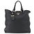 PRADA Handtasche Leder 2-Wege Schwarz Gold Auth mr1569 Golden - Ansicht 13