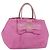 PRADA Borsa a mano in nylon rosa oro Auth 156242 D'oro