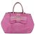 PRADA Borsa a mano in nylon rosa oro Auth 156242 D'oro - vista 13