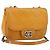 CHANEL Borsa a Spalla Matelassé in Pelle Arancione CC Auth BA8705
