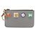 Monedero FENDI de cuero gris dorado Auth 154219 - vista 13