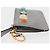 Monedero FENDI de cuero gris dorado Auth 154219 - vista 4
