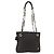 BALLY Borsa a Spalla in Pelle Trapuntata con Catena Nero Oro Auth ka727 D'oro