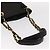 BALLY Borsa a Spalla in Pelle Trapuntata con Catena Nero Oro Auth ka727 D'oro - vista 7