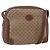 Gucci Borsa a Spalla Micro GG Supreme PVC Beige Oro 001 406 0790 Auth 157157 D'oro