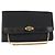 Borsa a spalla in tela Trotter Christian Dior nera e oro Auth 157803 Nero D'oro