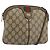Borsa Sherry Line GG Supreme Web di GUCCI in PVC beige e oro 904 02 047 Auth 156831 D'oro