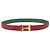 Hermès HERMES Constance Gürtel Leder 28,7"" Rot Auth 157051