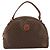 Céline Borsa a mano in tela Macadam CELINE in pelle PVC marrone oro Auth 154710 D'oro - vista 13