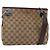 Borsa a Spalla GG Canvas Gucci Beige Argento 120841 Auth 151597