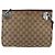 Borsa a Spalla GG Canvas Gucci Beige Argento 120841 Auth 151597 - vista 2
