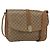 Céline Borsa a Spalla in Tela Macadam CELINE PVC Beige Oro Auth ka545 D'oro